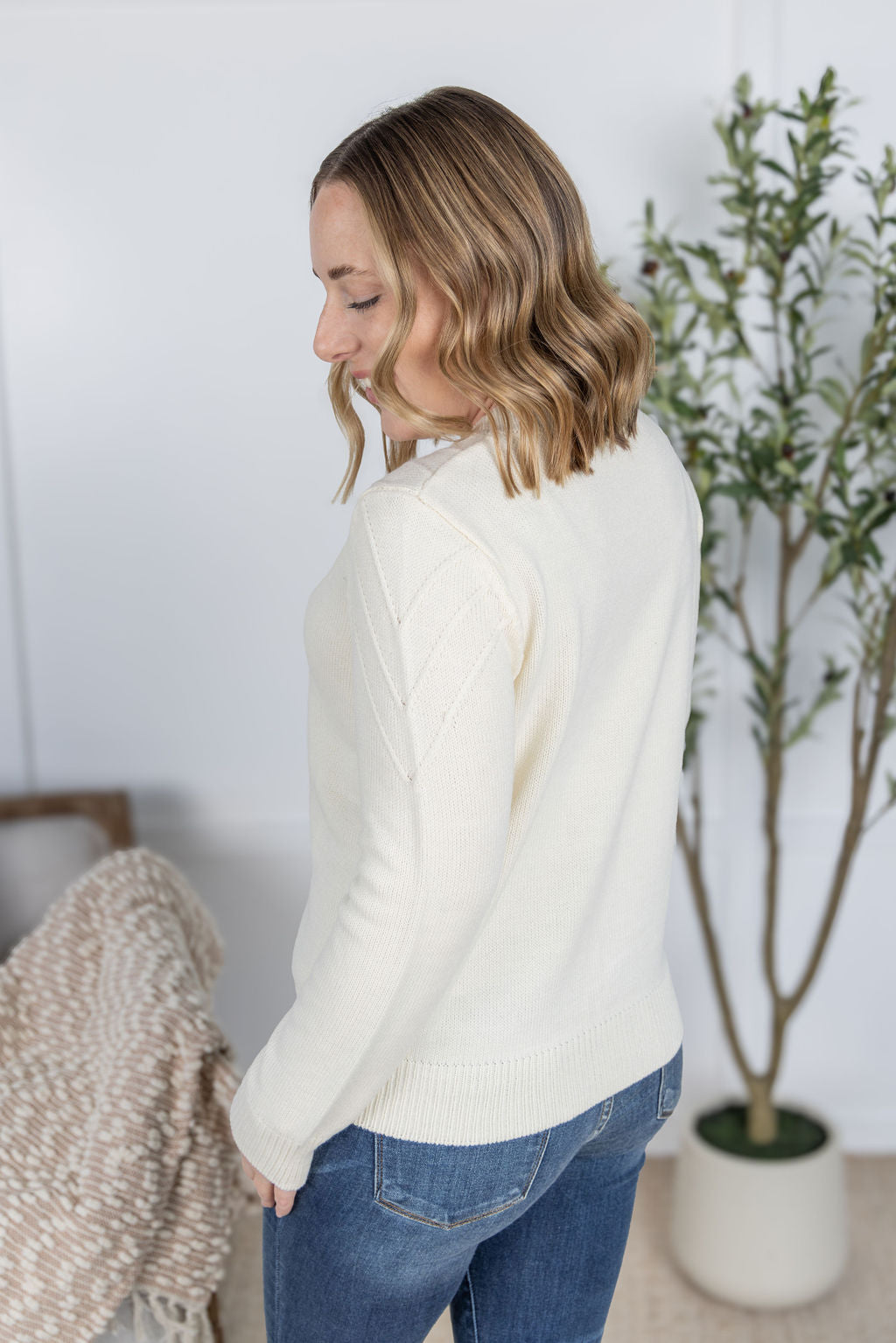 Evelyn Sweater - Ivory